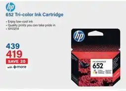 Incredible Connection HP 652 Tri-color Ink Cartridge offer