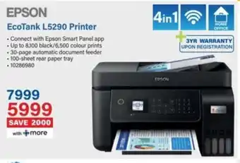 Incredible Connection EPSON EcoTank L5290 Printer offer