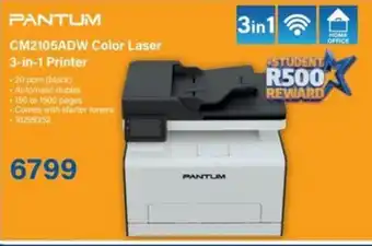 Incredible Connection PANTUM CM2105ADW Color Laser 3-in-1 Printer offer