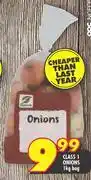 Shoprite Class 1 Onions-1Kg Bag offer