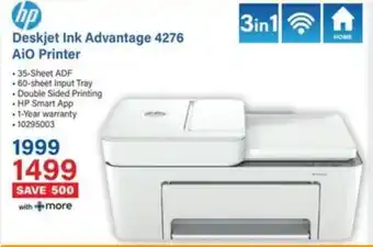 Incredible Connection HP Deskjet Ink Advantage 4276 AiO Printer offer