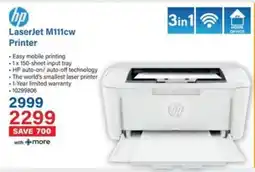 Incredible Connection HP LaserJet M111cw Printer offer