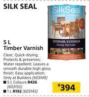 Builders Warehouse Silk Seal 5L Timber Varnish offer