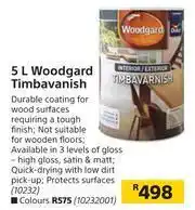 Builders Warehouse Woodgard 5L Timbavanish offer