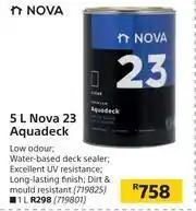 Builders Warehouse Nova 5L 23 Aquadeck offer