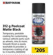 Builders Warehouse Rust Oleum 312g Peelcoat Matte Black offer