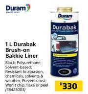 Duram 1L Durabak Brush On Bakkie Liner