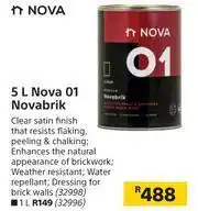 Builders Warehouse Nova 5L O1 Novabrik offer