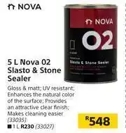Builders Warehouse Nova 5L O2 Slasto & Stone Sealer offer
