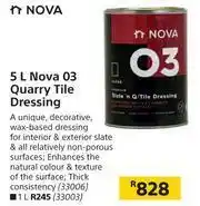 Builders Warehouse Nova 5L O3 Quarry Tile Dressing offer