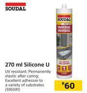Builders Warehouse Soudal 270ml Silicone U offer