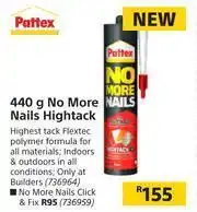 Builders Warehouse Pattex 440g No More Nails Hightack offer