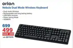 Incredible Connection Orion Nebula Dual Mode Wireless Keyboard offer