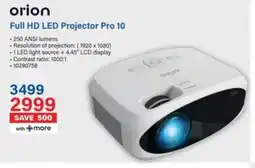 Incredible Connection Orion Full HD LED Projector Pro 10 offer