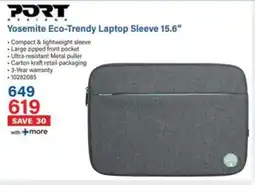 Incredible Connection PORT Yosemite Eco-Trendy Laptop Sleeve 15.6″ offer