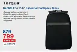 Incredible Connection Targus Geolite Eco 15.6" Essential Backpack Black offer