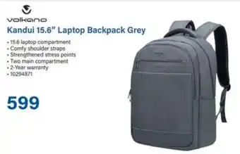 Incredible Connection Volkano Kandui 15.6" Laptop Backpack Grey offer