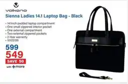 Incredible Connection Volkano Sienna Ladies 14.1 Laptop Bag - Black offer