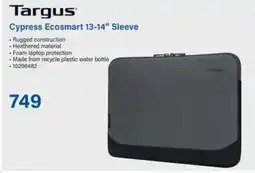 Incredible Connection Targus Cypress Ecosmart 13-14" Sleeve offer