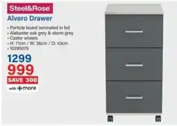 Incredible Connection Steel & Rose Alvaro Drawer offer