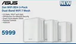 Incredible Connection ASUS Zen WiFi BD4 3-Pack Dual-Band WiFi 7 Mesh offer