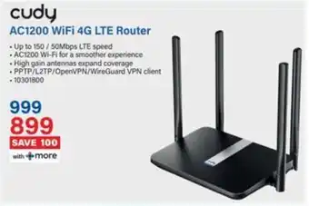 Incredible Connection Cudy AC1200 WiFi 4G LTE Router offer