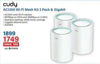 Incredible Connection Cudy AC1200 Wi-Fi Mesh Kit & Gigabit offer