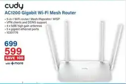 Incredible Connection Cudy AC1200 Gigabit Wi-Fi Mesh Router offer