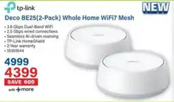 Incredible Connection Tp-link Deco BE25 Whole Home WiFi7 Mesh offer