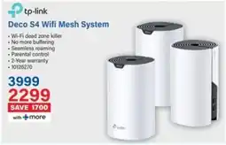 Incredible Connection Tp-link Deco S4 Wifi Mesh System offer