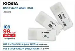 Incredible Connection KIOXIA USB 2 64GB White U202 offer