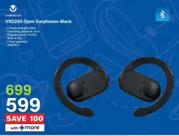 Incredible Connection Volkano VXO200 Open Earphones-Black offer