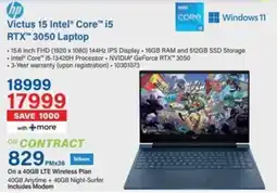 Incredible Connection HP Victus 15 Intel Core i5 RTX 3050 Laptop offer