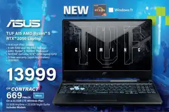 Incredible Connection ASUS TUF A15 AMD Ryzen 5 RTX 2050 Laptop offer