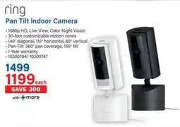 Incredible Connection Ring Pan Tilt Indoor Camera offer