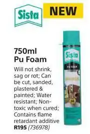Sista 750mlPU Foam