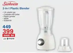 Incredible Connection Sunbeam 2-in-1 Plastic Blender offer