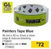 Builders Warehouse Gloo Painters Tape (Blue)-36mm x 40m offer