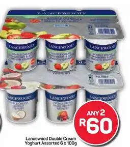 Pick n Pay Hypermarket Lancewood Double Cream Yoghurt Assorted offer