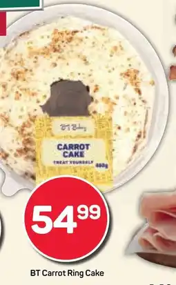 Pick n Pay Hypermarket BT Carrot Ring Cake offer