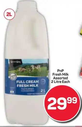 Pick n Pay Hypermarket PnP Fresh Milk Assorted offer