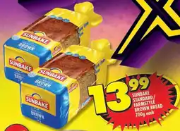 Shoprite Sunbake standard/ farmstyle brown bread offer