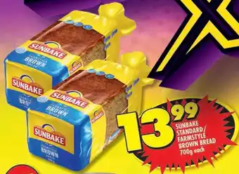 Shoprite Sunbake standard/ farmstyle brown bread offer