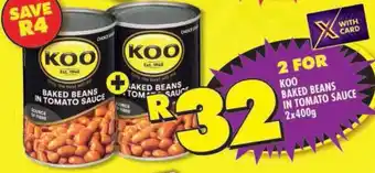 Shoprite Koo baked beans in tomato sauce offer