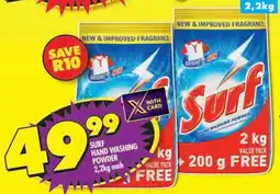 Shoprite Surf hand washing powder offer
