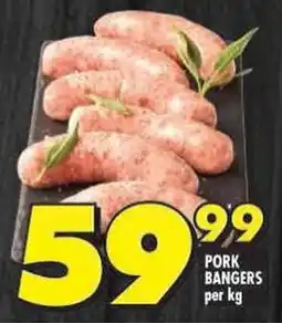 Shoprite Pork Bangers offer