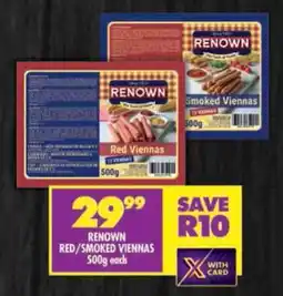 Shoprite Renown red/smoked viennas offer