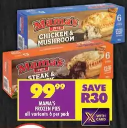 Shoprite Mama's frozen pies offer