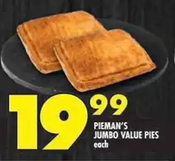 Shoprite Pieman's jumbo value pies offer