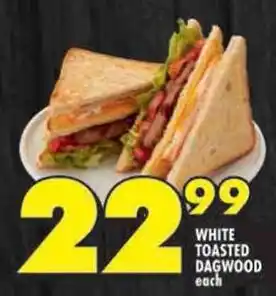 Shoprite White toasted dagwood offer